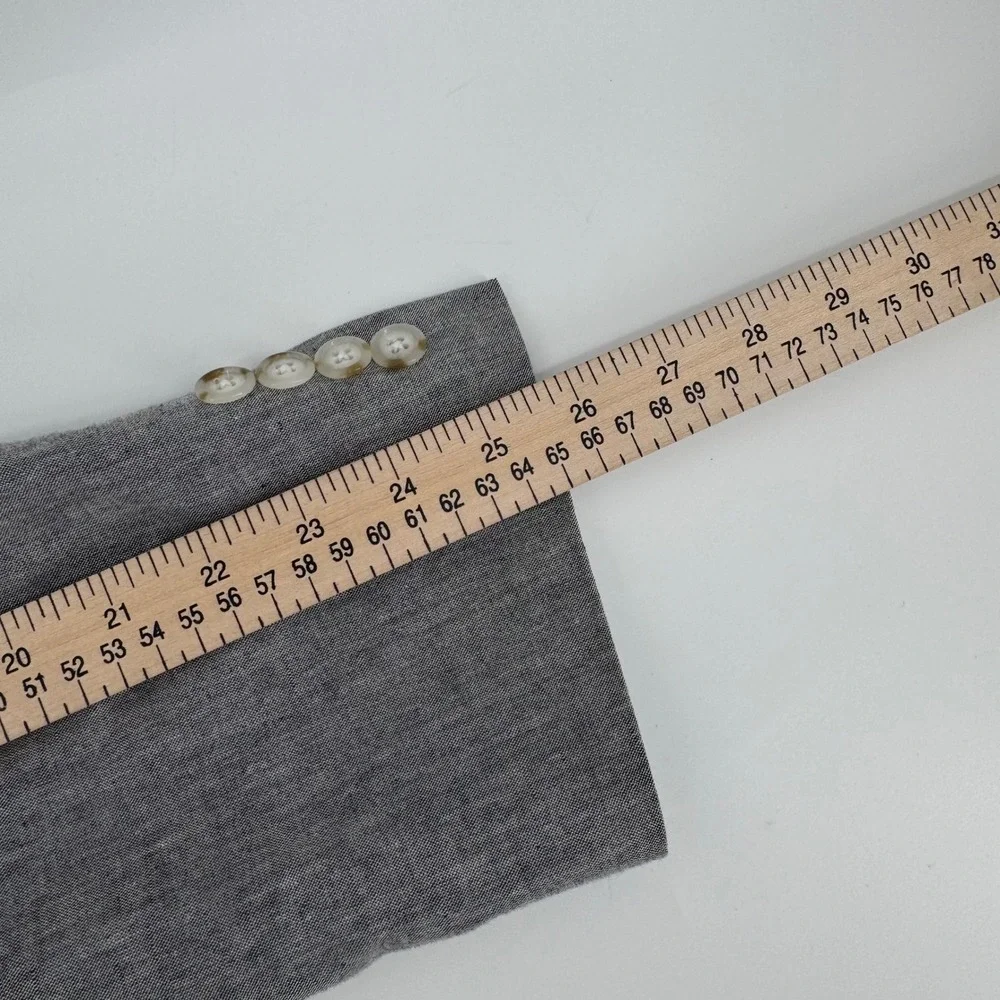 J.Crew Ludlow Slim Blazer 44R Grey Somelos Linen Blend Sport Coat Portugal